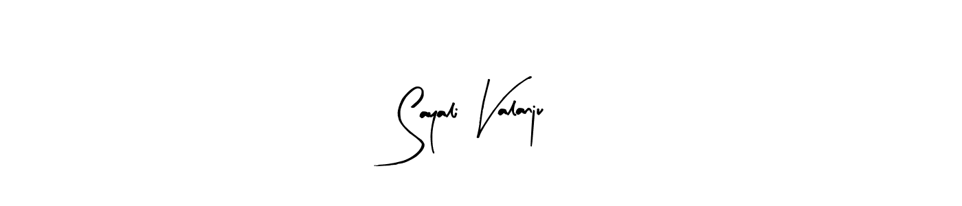 How to make Sayali Valanju signature? Arty Signature is a professional autograph style. Create handwritten signature for Sayali Valanju name. Sayali Valanju signature style 8 images and pictures png