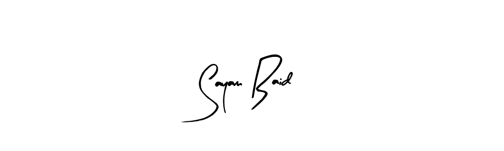 You can use this online signature creator to create a handwritten signature for the name Sayam Baid. This is the best online autograph maker. Sayam Baid signature style 8 images and pictures png