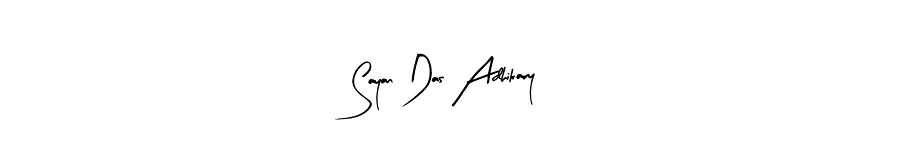 Create a beautiful signature design for name Sayan Das Adhikary. With this signature (Arty Signature) fonts, you can make a handwritten signature for free. Sayan Das Adhikary signature style 8 images and pictures png