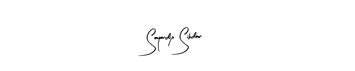 Arty Signature is a professional signature style that is perfect for those who want to add a touch of class to their signature. It is also a great choice for those who want to make their signature more unique. Get Sayandip Sikdar name to fancy signature for free. Sayandip Sikdar signature style 8 images and pictures png