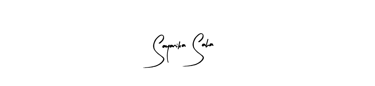 Similarly Arty Signature is the best handwritten signature design. Signature creator online .You can use it as an online autograph creator for name Sayanika Saha. Sayanika Saha signature style 8 images and pictures png