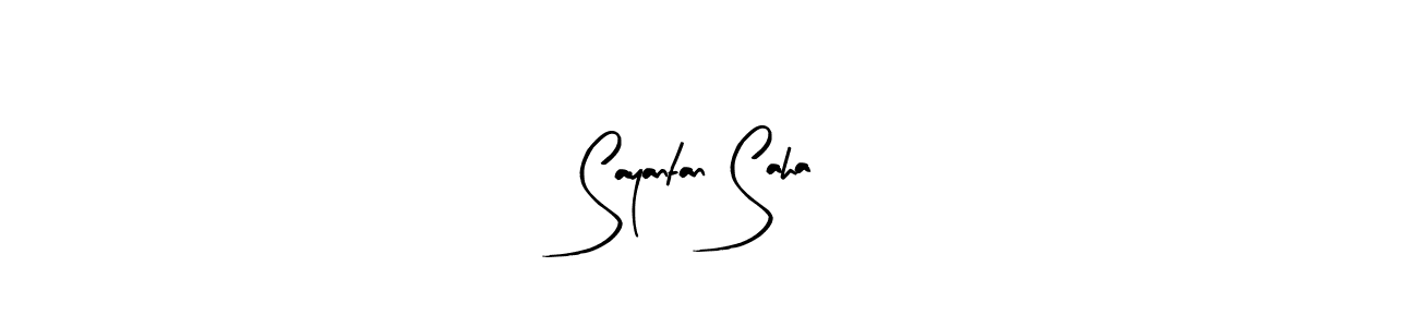 Also You can easily find your signature by using the search form. We will create Sayantan Saha name handwritten signature images for you free of cost using Arty Signature sign style. Sayantan Saha signature style 8 images and pictures png