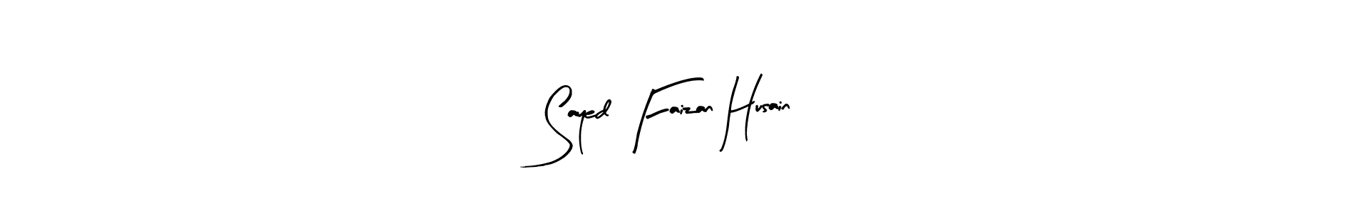 How to make Sayed Faizan Husain signature? Arty Signature is a professional autograph style. Create handwritten signature for Sayed Faizan Husain name. Sayed Faizan Husain signature style 8 images and pictures png