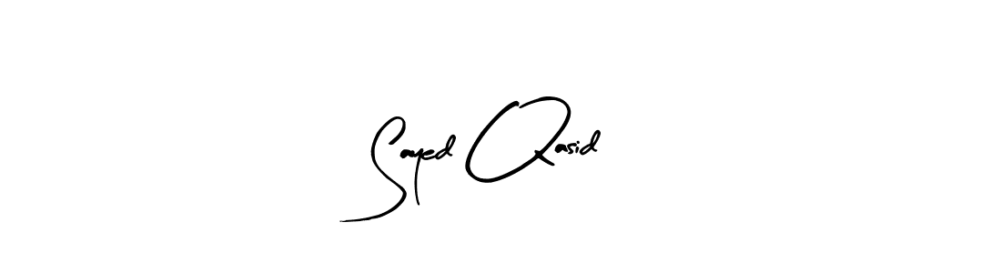 Create a beautiful signature design for name Sayed Qasid. With this signature (Arty Signature) fonts, you can make a handwritten signature for free. Sayed Qasid signature style 8 images and pictures png