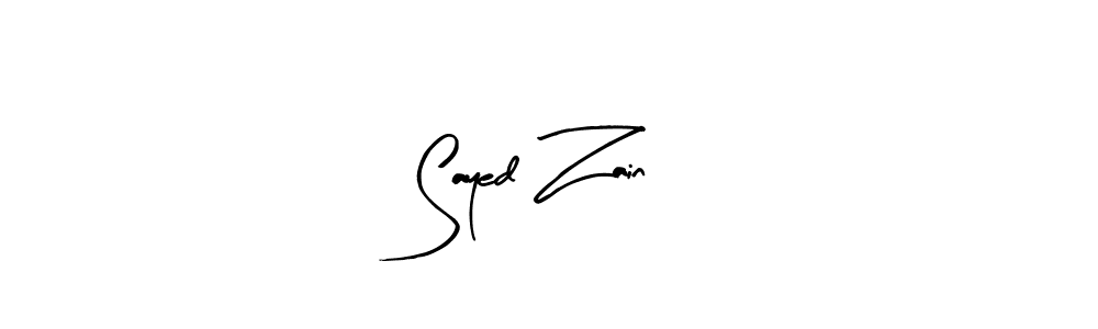 Design your own signature with our free online signature maker. With this signature software, you can create a handwritten (Arty Signature) signature for name Sayed Zain. Sayed Zain signature style 8 images and pictures png