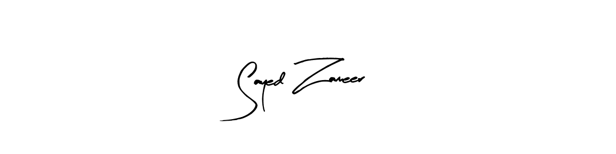 Use a signature maker to create a handwritten signature online. With this signature software, you can design (Arty Signature) your own signature for name Sayed Zameer. Sayed Zameer signature style 8 images and pictures png