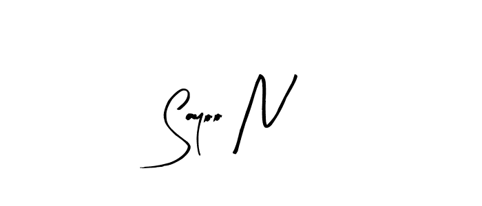 The best way (Arty Signature) to make a short signature is to pick only two or three words in your name. The name Sayoo N include a total of six letters. For converting this name. Sayoo N signature style 8 images and pictures png