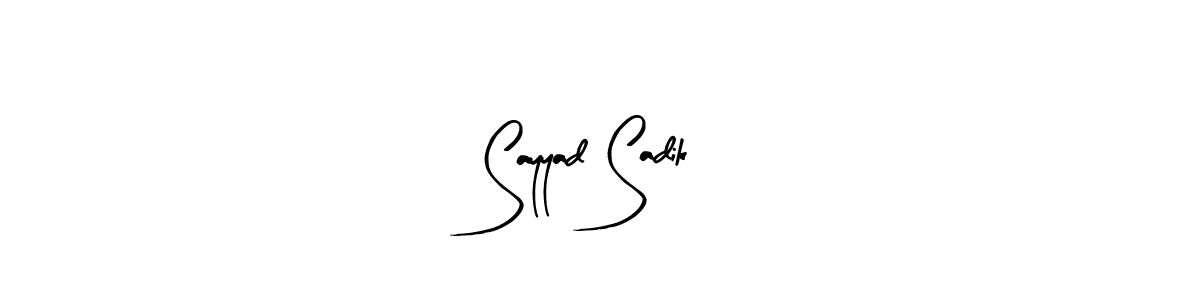 How to make Sayyad Sadik signature? Arty Signature is a professional autograph style. Create handwritten signature for Sayyad Sadik name. Sayyad Sadik signature style 8 images and pictures png
