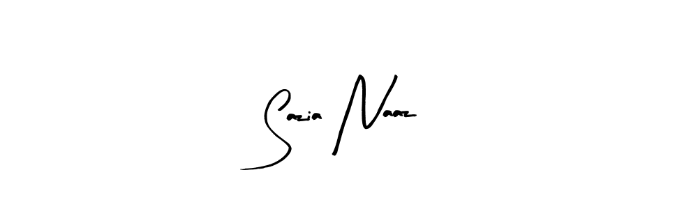 The best way (Arty Signature) to make a short signature is to pick only two or three words in your name. The name Sazia Naaz include a total of six letters. For converting this name. Sazia Naaz signature style 8 images and pictures png
