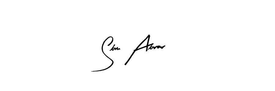 You can use this online signature creator to create a handwritten signature for the name Sbm Abrar. This is the best online autograph maker. Sbm Abrar signature style 8 images and pictures png
