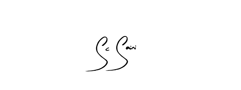 Sc Saini stylish signature style. Best Handwritten Sign (Arty Signature) for my name. Handwritten Signature Collection Ideas for my name Sc Saini. Sc Saini signature style 8 images and pictures png