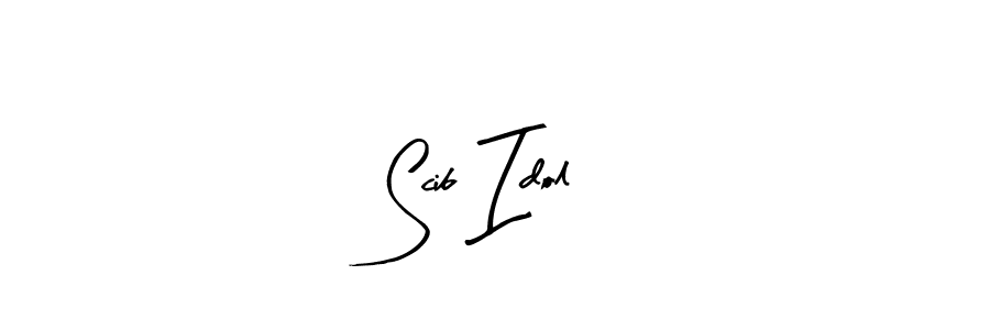 Scib Idol stylish signature style. Best Handwritten Sign (Arty Signature) for my name. Handwritten Signature Collection Ideas for my name Scib Idol. Scib Idol signature style 8 images and pictures png