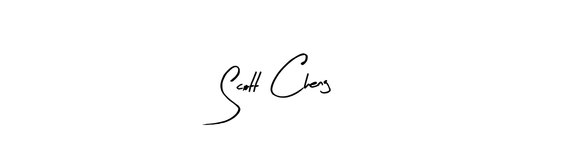 Use a signature maker to create a handwritten signature online. With this signature software, you can design (Arty Signature) your own signature for name Scott Cheng. Scott Cheng signature style 8 images and pictures png