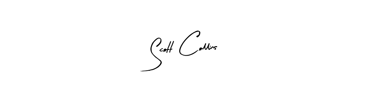 You should practise on your own different ways (Arty Signature) to write your name (Scott Collins) in signature. don't let someone else do it for you. Scott Collins signature style 8 images and pictures png