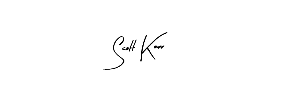 Make a beautiful signature design for name Scott Karr. With this signature (Arty Signature) style, you can create a handwritten signature for free. Scott Karr signature style 8 images and pictures png