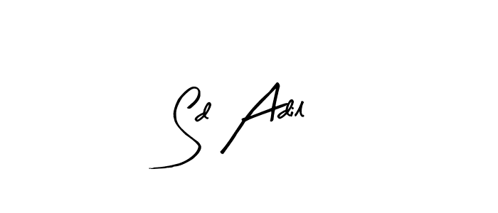 How to make Sd Adil name signature. Use Arty Signature style for creating short signs online. This is the latest handwritten sign. Sd Adil signature style 8 images and pictures png