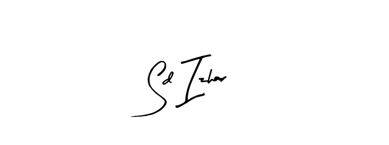 How to make Sd Izhar signature? Arty Signature is a professional autograph style. Create handwritten signature for Sd Izhar name. Sd Izhar signature style 8 images and pictures png