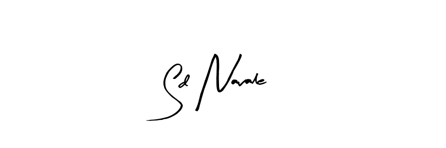 Arty Signature is a professional signature style that is perfect for those who want to add a touch of class to their signature. It is also a great choice for those who want to make their signature more unique. Get Sd Navale name to fancy signature for free. Sd Navale signature style 8 images and pictures png