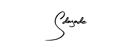 Create your official email sign-off with Sdagade name in Arty Signature style. Crisp, clean, and perfectly legible across all screens. Sdagade signature style 8 images and pictures png