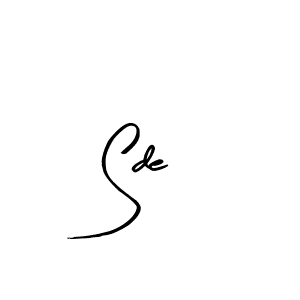 Arty Signature is a professional signature style that is perfect for those who want to add a touch of class to their signature. It is also a great choice for those who want to make their signature more unique. Get Sde name to fancy signature for free. Sde signature style 8 images and pictures png