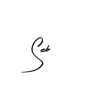 Design your own signature with our free online signature maker. With this signature software, you can create a handwritten (Arty Signature) signature for name Seb. Seb signature style 8 images and pictures png