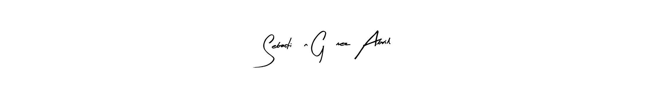 Use a signature maker to create a handwritten signature online. With this signature software, you can design (Arty Signature) your own signature for name Sebastián Gómez Abril. Sebastián Gómez Abril signature style 8 images and pictures png