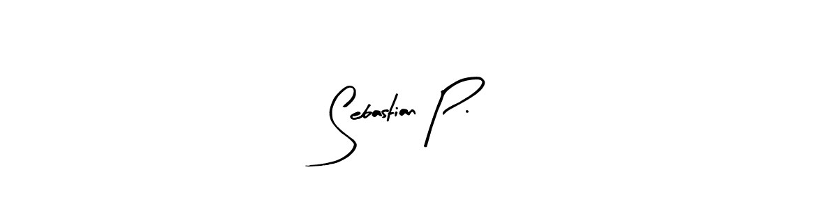 Arty Signature is a professional signature style that is perfect for those who want to add a touch of class to their signature. It is also a great choice for those who want to make their signature more unique. Get Sebastian P. name to fancy signature for free. Sebastian P. signature style 8 images and pictures png