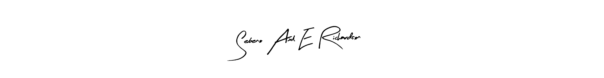Make a short Sebeno Axl E Richardson signature style. Manage your documents anywhere anytime using Arty Signature. Create and add eSignatures, submit forms, share and send files easily. Sebeno Axl E Richardson signature style 8 images and pictures png