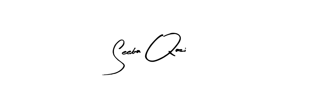 Arty Signature is a professional signature style that is perfect for those who want to add a touch of class to their signature. It is also a great choice for those who want to make their signature more unique. Get Seeba Qazi name to fancy signature for free. Seeba Qazi signature style 8 images and pictures png