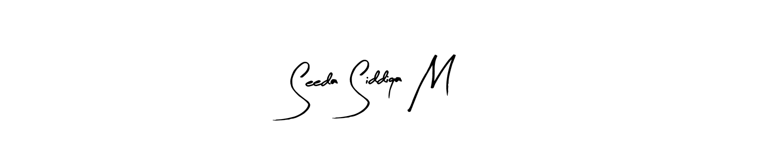 You can use this online signature creator to create a handwritten signature for the name Seeda Siddiqa M. This is the best online autograph maker. Seeda Siddiqa M signature style 8 images and pictures png