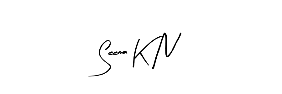 It looks lik you need a new signature style for name Seema K N. Design unique handwritten (Arty Signature) signature with our free signature maker in just a few clicks. Seema K N signature style 8 images and pictures png