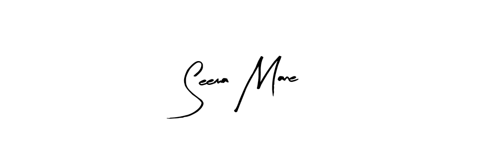 Use a signature maker to create a handwritten signature online. With this signature software, you can design (Arty Signature) your own signature for name Seema Mane. Seema Mane signature style 8 images and pictures png