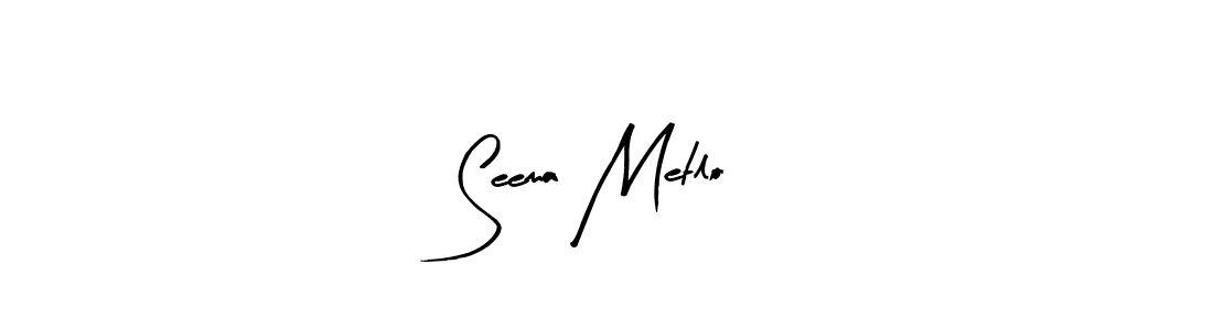 Also You can easily find your signature by using the search form. We will create Seema Metlo name handwritten signature images for you free of cost using Arty Signature sign style. Seema Metlo signature style 8 images and pictures png