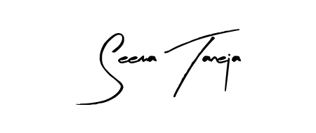 A modern signature idea for name Seema Taneja using Arty Signature font. Clean strokes and elegant curves make it stand out instantly. Seema Taneja signature style 8 images and pictures png