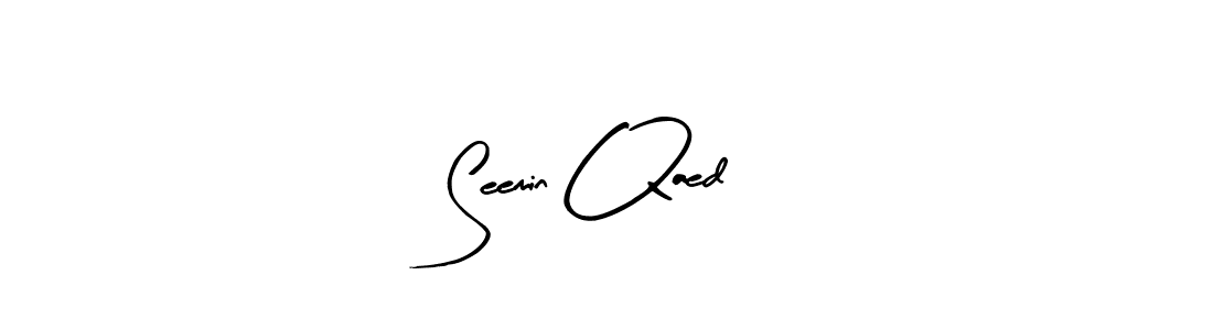 Also You can easily find your signature by using the search form. We will create Seemin Qaed name handwritten signature images for you free of cost using Arty Signature sign style. Seemin Qaed signature style 8 images and pictures png