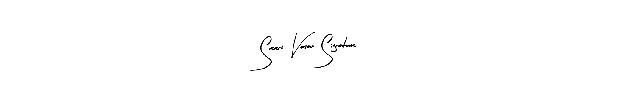 Arty Signature is a professional signature style that is perfect for those who want to add a touch of class to their signature. It is also a great choice for those who want to make their signature more unique. Get Seeni Vasan Signature name to fancy signature for free. Seeni Vasan Signature signature style 8 images and pictures png