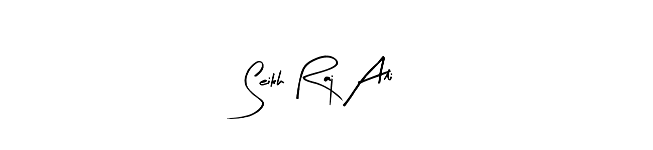 You should practise on your own different ways (Arty Signature) to write your name (Seikh Raj Ali) in signature. don't let someone else do it for you. Seikh Raj Ali signature style 8 images and pictures png