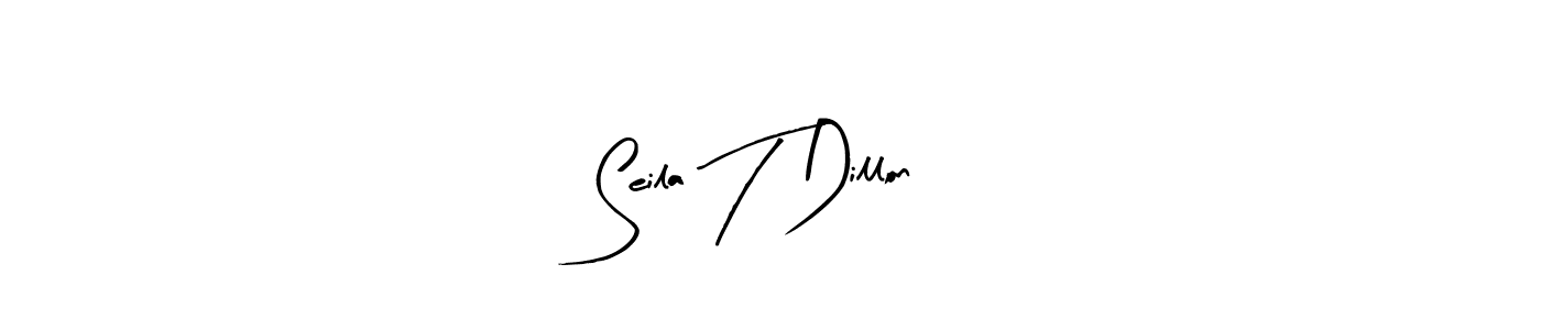 This is the best signature style for the Seila T Dillon name. Also you like these signature font (Arty Signature). Mix name signature. Seila T Dillon signature style 8 images and pictures png