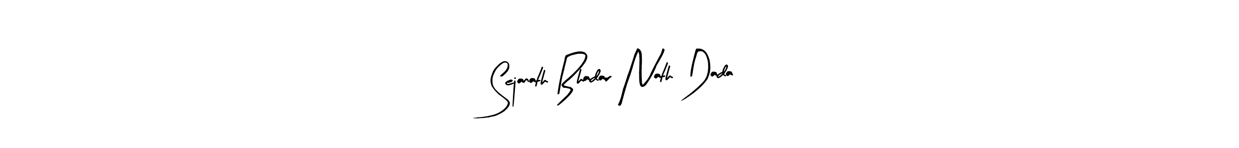 Use a signature maker to create a handwritten signature online. With this signature software, you can design (Arty Signature) your own signature for name Sejanath Bhadar Nath Dada. Sejanath Bhadar Nath Dada signature style 8 images and pictures png