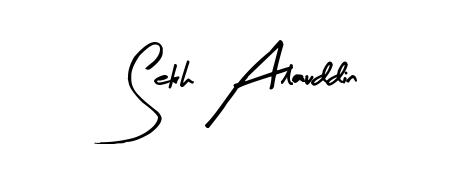 The Arty Signature typeface gives name Sekh Alauddin a refined look. Suitable for certificates, diplomas, and official verification. Sekh Alauddin signature style 8 images and pictures png