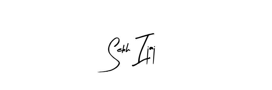 Use a signature maker to create a handwritten signature online. With this signature software, you can design (Arty Signature) your own signature for name Sekh Ijaj. Sekh Ijaj signature style 8 images and pictures png