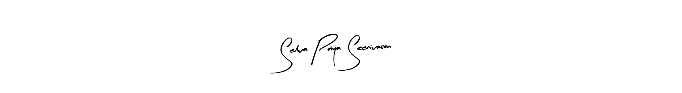 Also You can easily find your signature by using the search form. We will create Selva Priya Seenivasan name handwritten signature images for you free of cost using Arty Signature sign style. Selva Priya Seenivasan signature style 8 images and pictures png