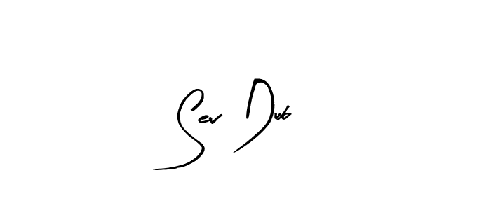 Sev Dub stylish signature style. Best Handwritten Sign (Arty Signature) for my name. Handwritten Signature Collection Ideas for my name Sev Dub. Sev Dub signature style 8 images and pictures png