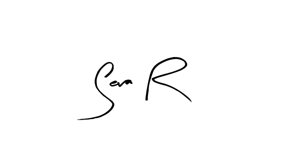 Similarly Arty Signature is the best handwritten signature design. Signature creator online .You can use it as an online autograph creator for name Seva R. Seva R signature style 8 images and pictures png