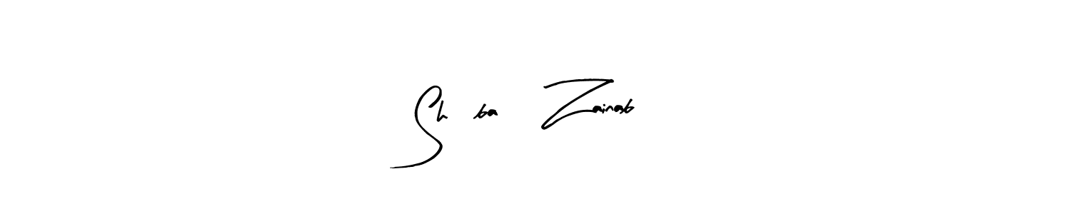 Use a signature maker to create a handwritten signature online. With this signature software, you can design (Arty Signature) your own signature for name Shàbañ Zainab. Shàbañ Zainab signature style 8 images and pictures png