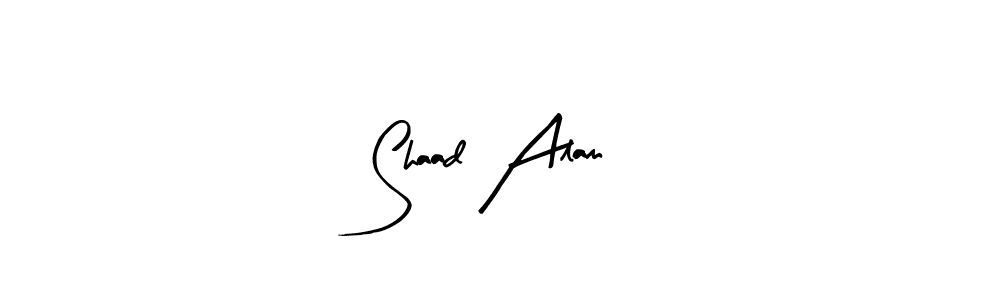 Make a beautiful signature design for name Shaad Alam. Use this online signature maker to create a handwritten signature for free. Shaad Alam signature style 8 images and pictures png