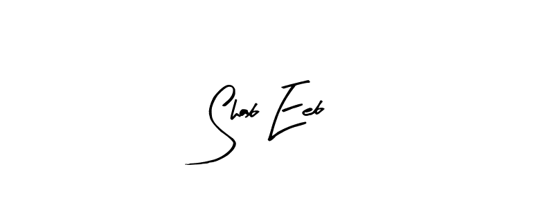 if you are searching for the best signature style for your name Shab Eeb. so please give up your signature search. here we have designed multiple signature styles  using Arty Signature. Shab Eeb signature style 8 images and pictures png