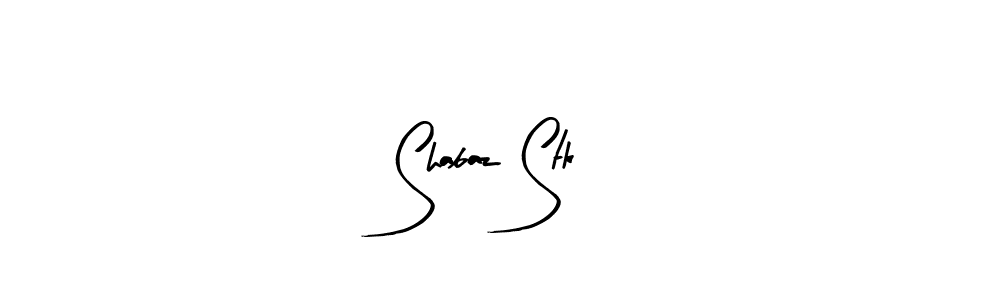 How to make Shabaz Stk name signature. Use Arty Signature style for creating short signs online. This is the latest handwritten sign. Shabaz Stk signature style 8 images and pictures png