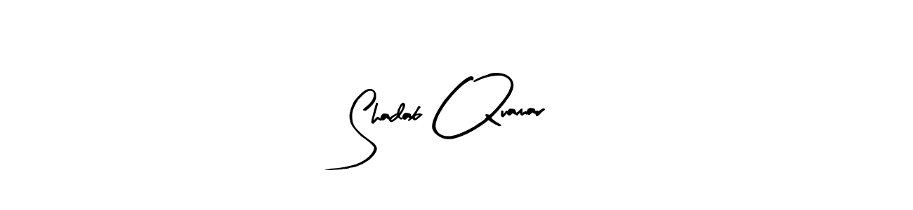 if you are searching for the best signature style for your name Shadab Quamar. so please give up your signature search. here we have designed multiple signature styles  using Arty Signature. Shadab Quamar signature style 8 images and pictures png