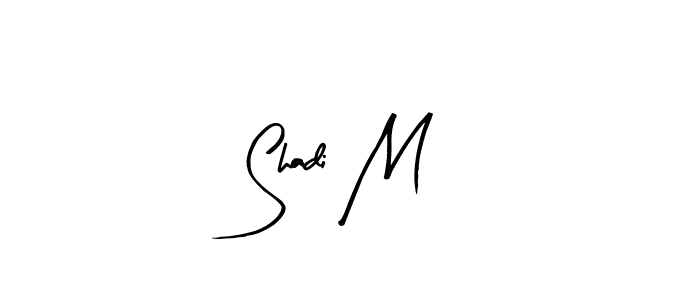 Create a beautiful signature design for name Shadi M. With this signature (Arty Signature) fonts, you can make a handwritten signature for free. Shadi M signature style 8 images and pictures png
